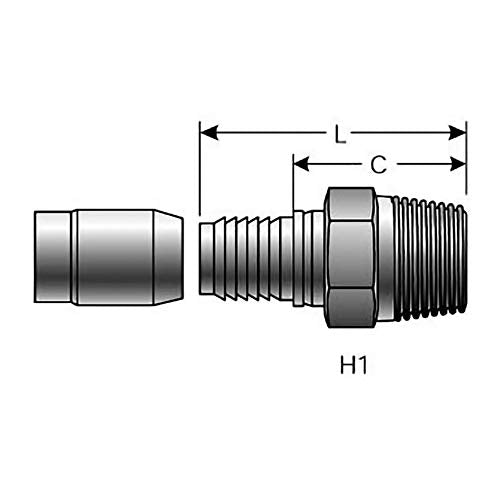 Gates G40100-1212B HYDRAULIC COUPLING-C14