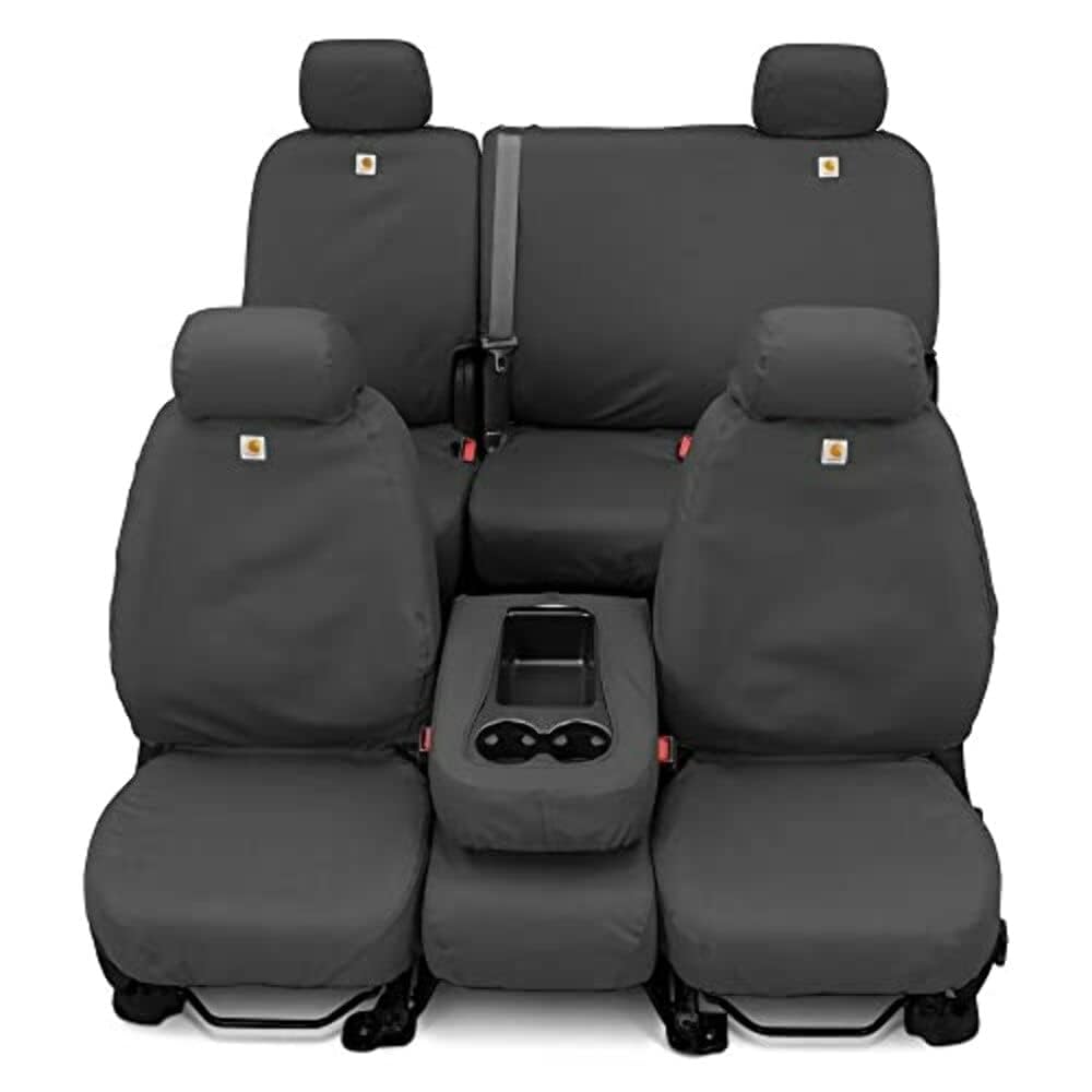 Covercraft SSC2427CAGY Covercraft Carhartt SeatSaver Front Row Custom Fit Seat Cover for Select Cadillac/Chevrolet/GMC Models - Duck Weave (Gravel) - SSC2427CAGY