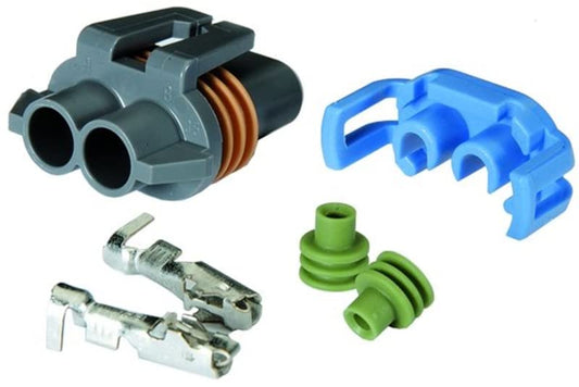 HELLA 156151807 HELLA 156151807 Grey 1 Notch Packard Connector For Xenon Ballast - Box of 20