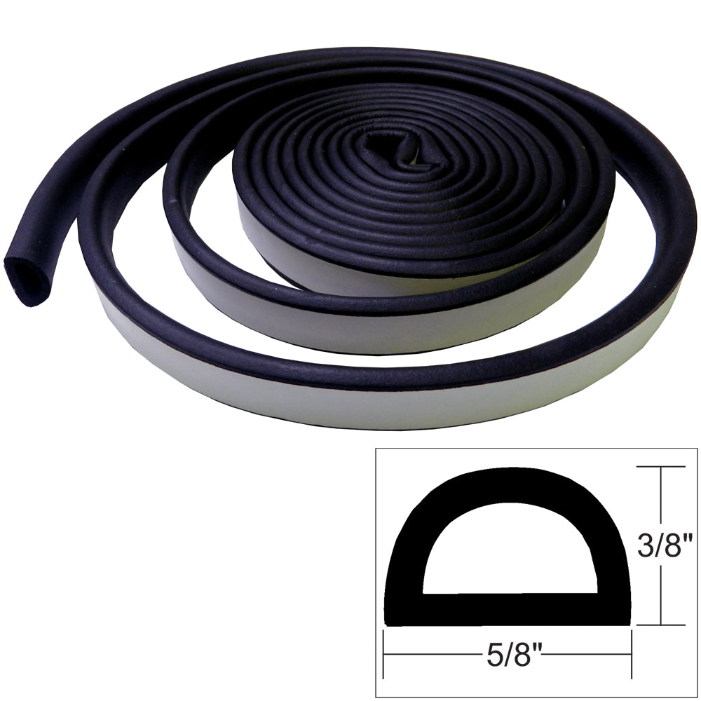 TACO Marine V30-0109B10-1 TACO Weather Seal - 10'L x ⅜"H x ⅝"W - Black