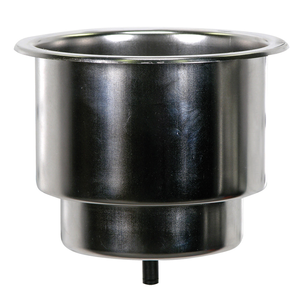 Whitecap S-3511C Whitecap Flush Cupholder w/Drain - 302 Stainless Steel