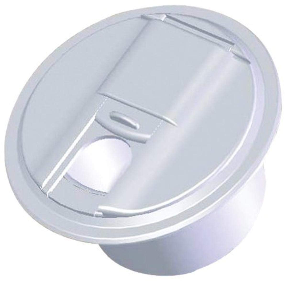 RV DESIGNER B101 RV Designer B101, Round Electrical Cable Hatch, Universal, 5 inch Diameter, Polar White