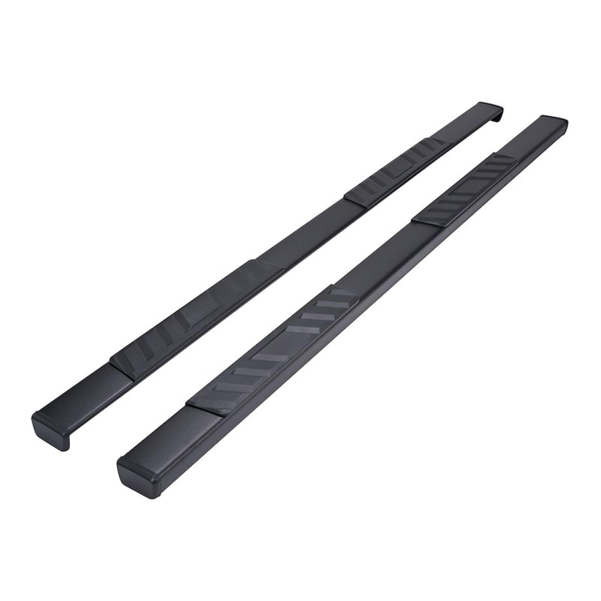 TRAILFX A4023B TrailFX 4 Inch Trapezoid Straight Side Step Pair with Step Pads Fits 2024–2025 Toyota Tacoma Double Cab Matte Black Powder-Coated Steel Rocker Panel Mount Bolt On Installation TrailFX A4023B