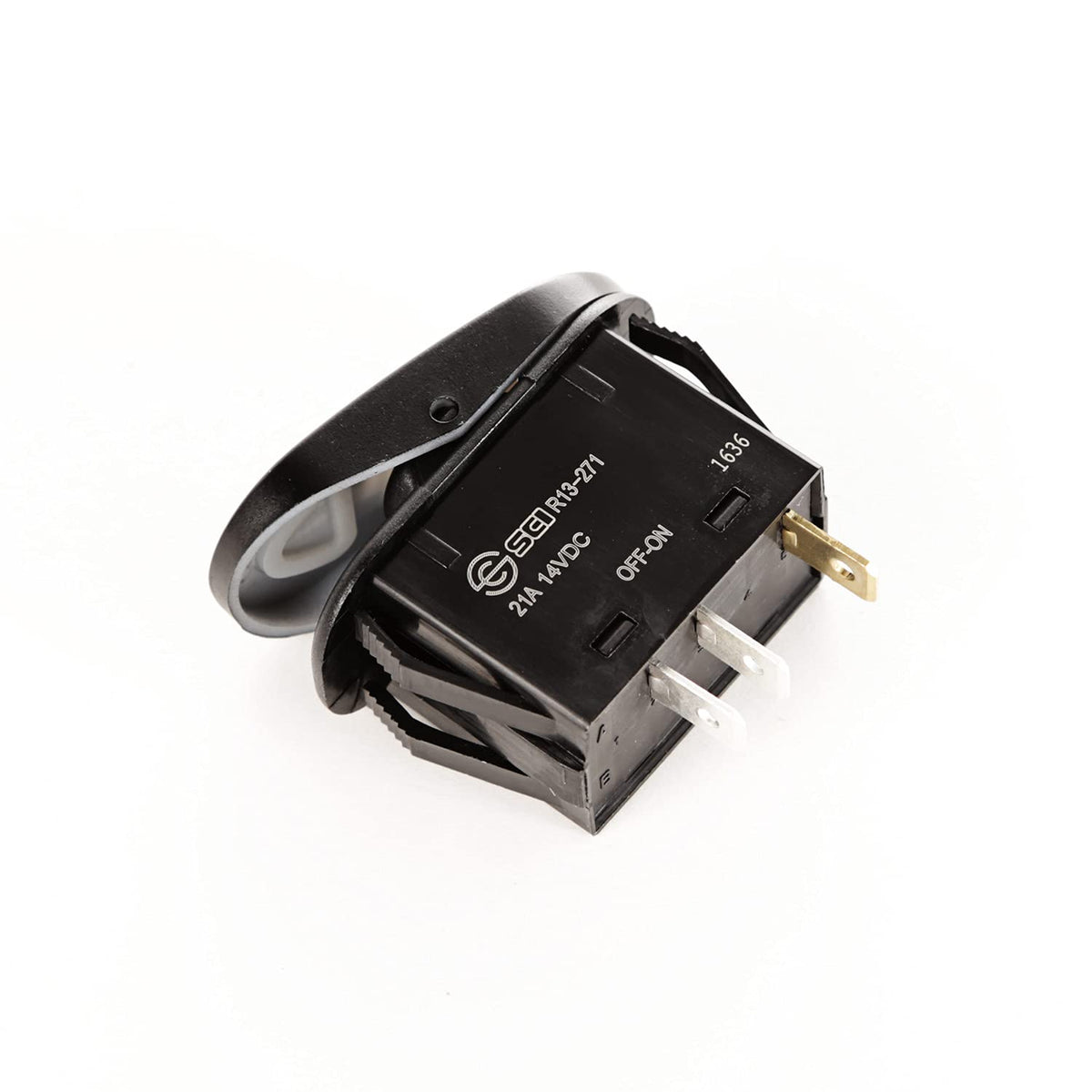 RUGGED RIDGE 17235.06 Rugged Ridge Rocker Switch | Thermoplastic Olefin (TPO), Black and Amber | 17235.06 | Fits zNONE