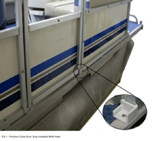 T-H MARINE DS-1L-DP T. H. Marine DS-1L-DP Pontoon Door Stop - Left Hinge