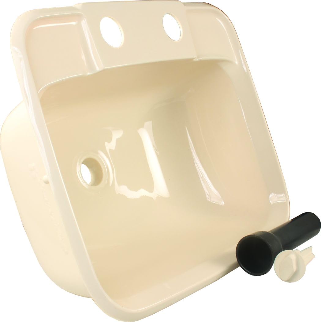 JR PRODUCTS 95361 JR Products 95361 Molded Lavatory Sink - Parchment
