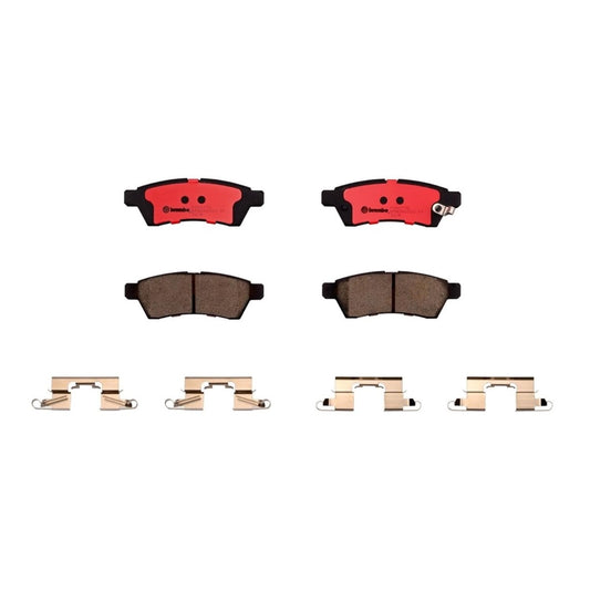 BREMBO P56077N Brembo P56077N Premium Ceramic Rear Disc Brake Pad Set SUZUKI/NISSAN OE# 5581082Z10