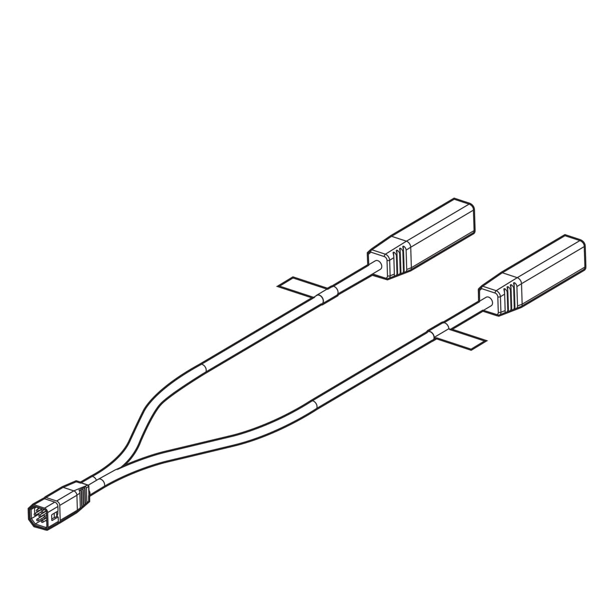 HUMMINBIRD 720102-1 Humminbird Left / Right Splitter Cable, HELIX Side Imaging – 9 M SILR Y