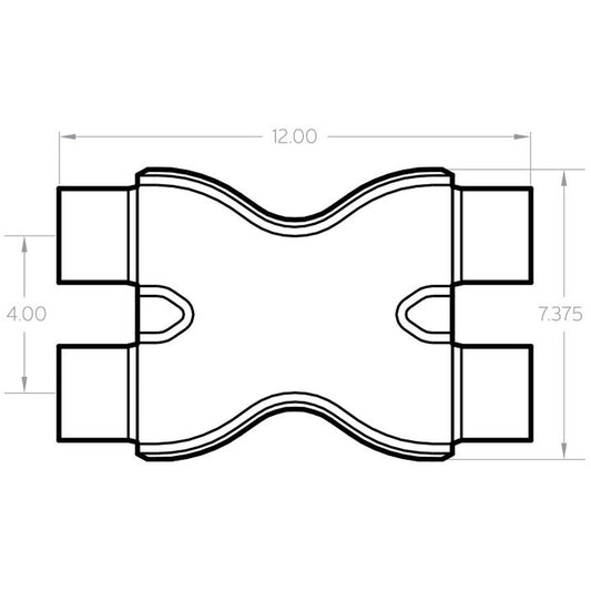 MAGNAFLOW 10791 Magnaflow 10791 TRANS X 2.5/2.5 X 12 SS