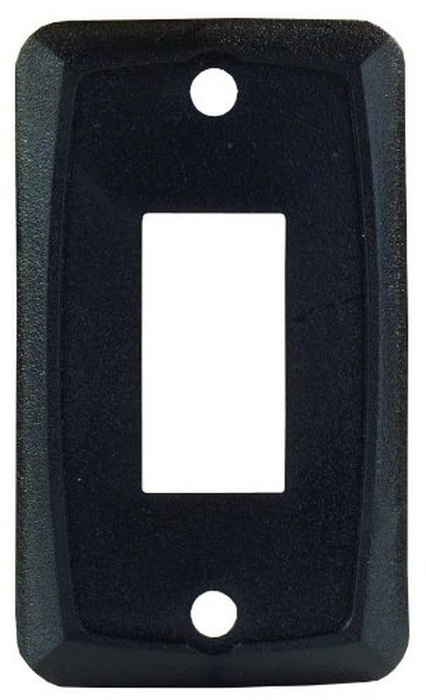 JR PRODUCTS 12855 JR Products 12855 Black Single Switch Face Plate