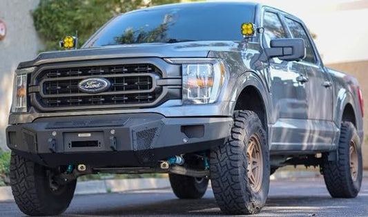 GO RHINO 34398T Go Rhino BR6 Front Bumper – Mild Steel, Textured Black – 24398T – Fits 2021 - 2024 Ford F-150 (Excludes Models with Active Park Assist & Adaptive Cruise Control)