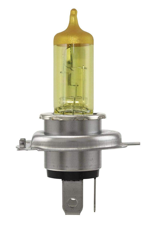 Hella H4YL H4 YL Bulb 12V 60/55W P43T T4.625 Yellow 2Blis