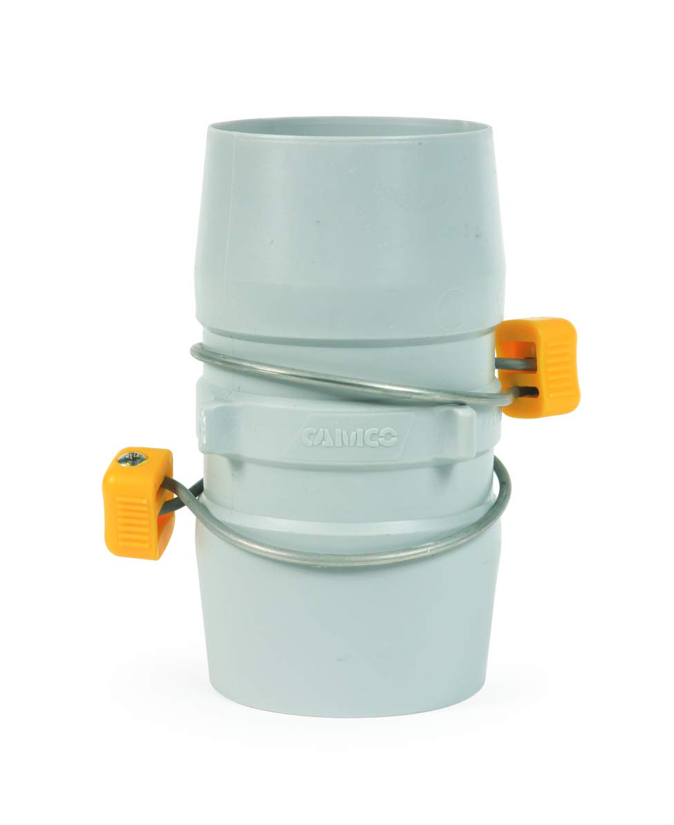 CAMCO 39163 Camco Easy Slip Internal Hose Coupler with Slip-Lock Rings - Securely Connects Two Sewer Hoses Together , Odor and Leak Proof Connection (39163)