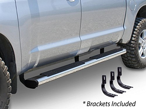 GO RHINO 686412687PS Go Rhino 6" OE Xtreme Sidesteps & Brackets – Stainless Steel, Polished – 686412687PS – Fits 2004-2014 Ford F-150 Super Crew Pickup