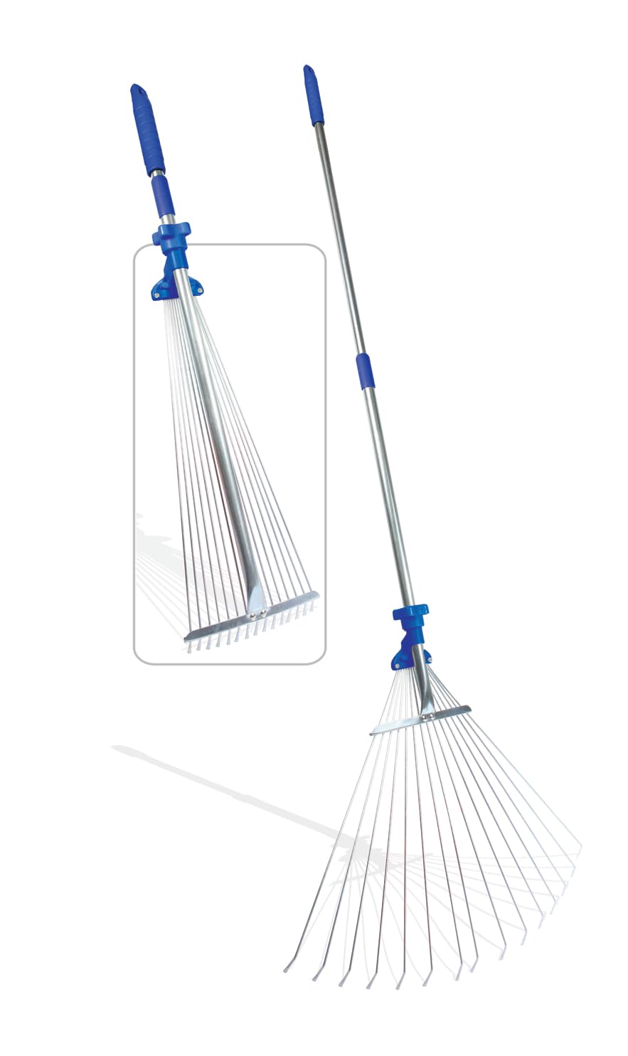 CAMCO 42171 Camco Telescopic Collapsible Rake for Camping and Lawn Care, 60 In, 42171