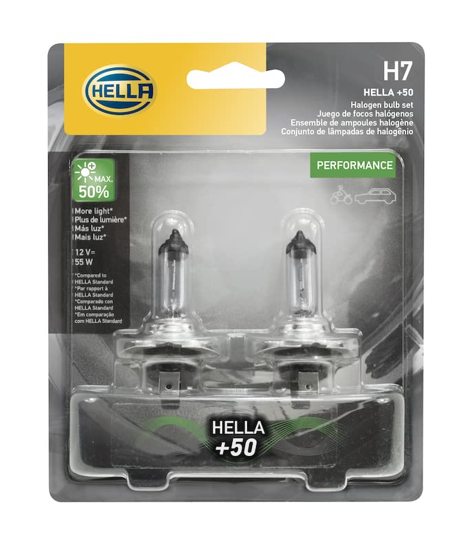 Hella H7P50TB Bulb H7 12V 55W Px26D T4.625 +50 (2), Multi