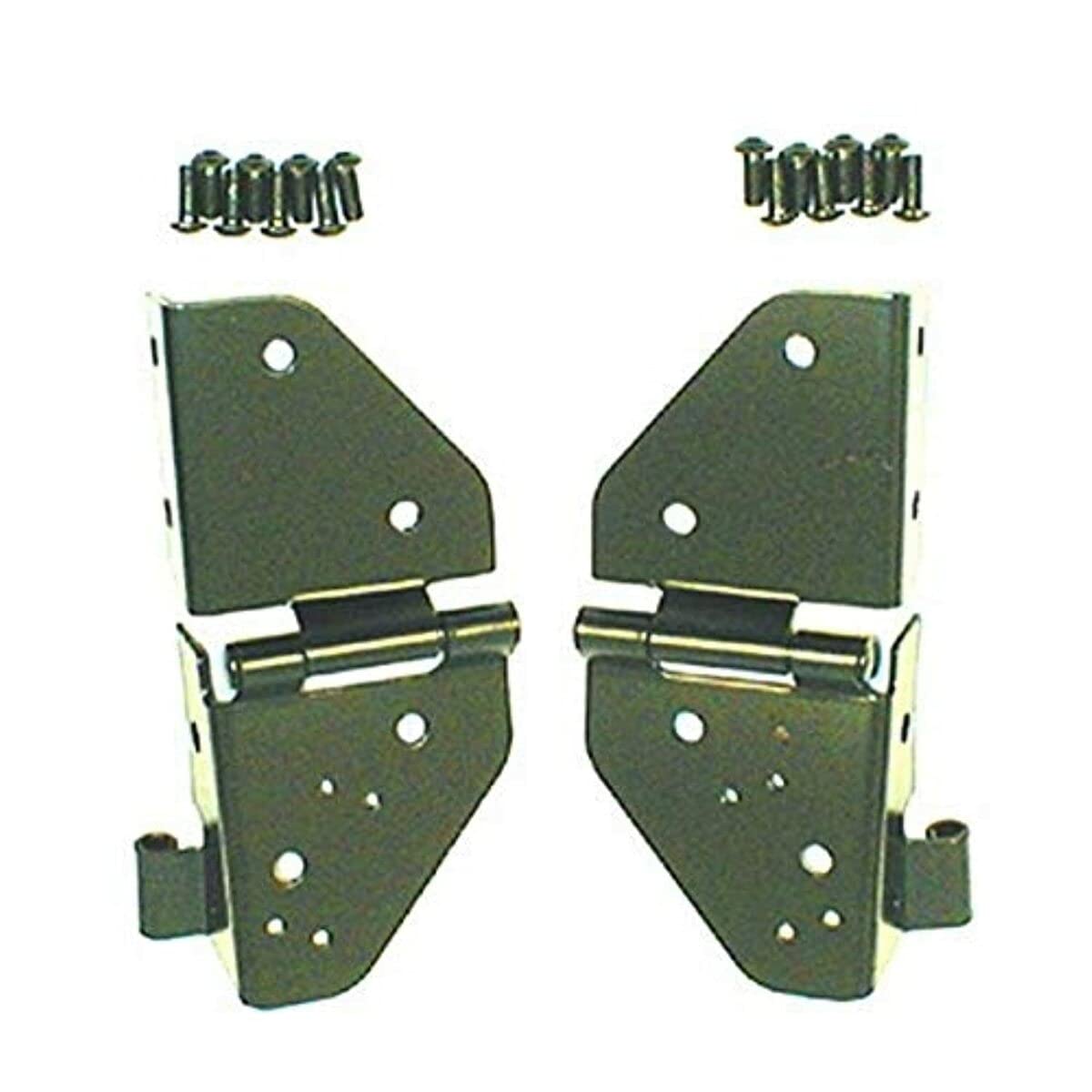 RUGGED RIDGE 11209.01 Rugged Ridge Windshield Hinges for Jeep CJ/Wrangler YJ | 11209.01 | Fits 1976-1986 Jeep CJ; 1987-1995 Jeep Wrangler YJ