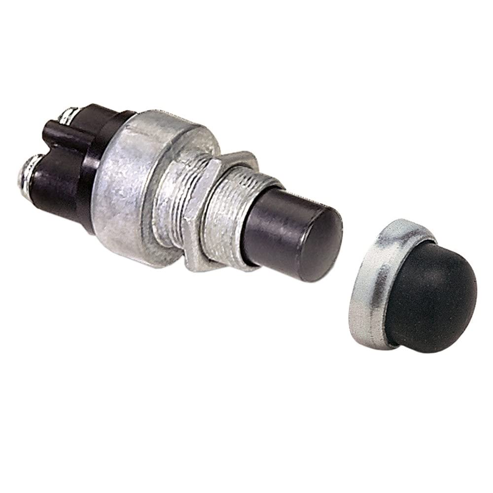 WIRTHCO 20302 Battery Doctor Die-Cast Push-On Momentary Starter Switch with Water-Resistant Cover, 16 Amps at 12 Volts, 5/8 Inch Panel Mount, WirthCo 20302