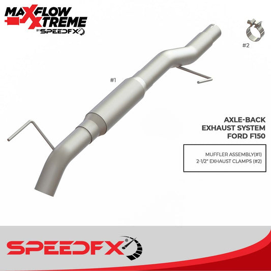 SPEEDFX 50300 MaxFlow Xtreme Cat Back Performance Exhaust System Ford F150 2009-2014