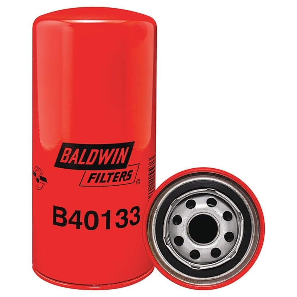 Baldwin Filters B40133 Lube Filter, Spin-On, 8-1/8" L, A Gasket