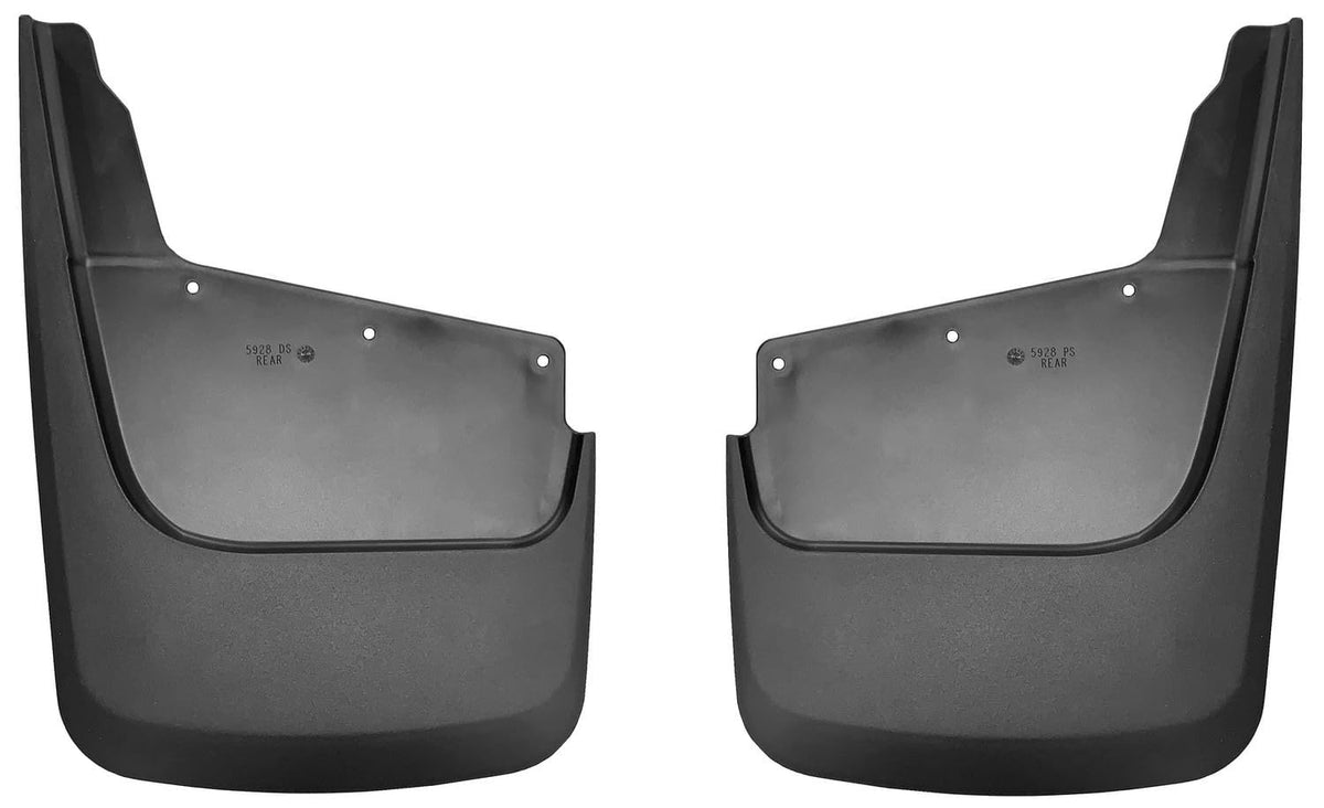 Husky Liners 59281 Husky Liners Custom Mud Guards – Fits 2020-2026 Chevrolet Silverado 2500/3500 HD w/Single Rear Wheels – Rear Set, 2-pc Black - 59281