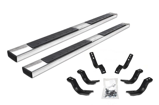 GO RHINO 6862439987PS Go Rhino 6" OE Xtreme II Sidesteps & Brackets | Stainless Steel, Polished | 6862439987PS | Fits 2015-2018 Ram 1500 Crew Cab Pickup; 2019-2023 Ram 1500 Classic Crew Cab Pickup