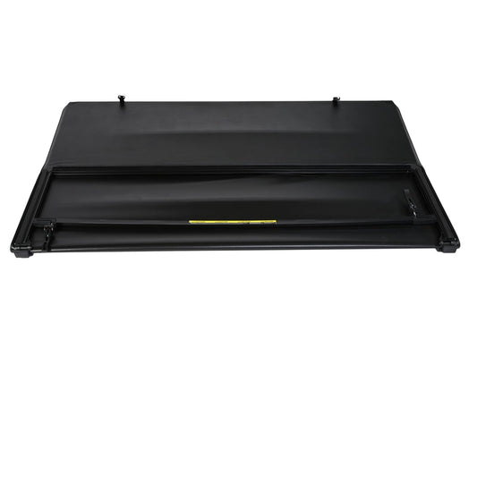 TRAILFX TFX4008 TrailFX Soft Tri-Fold Tonneau Cover Fits 2022-2025 Nissan Frontier Factory Bed Rail Caps Soft Folding Lockable via Tailgate Handle Lock Black Vinyl with Aluminum Rails Clamp-On Installation