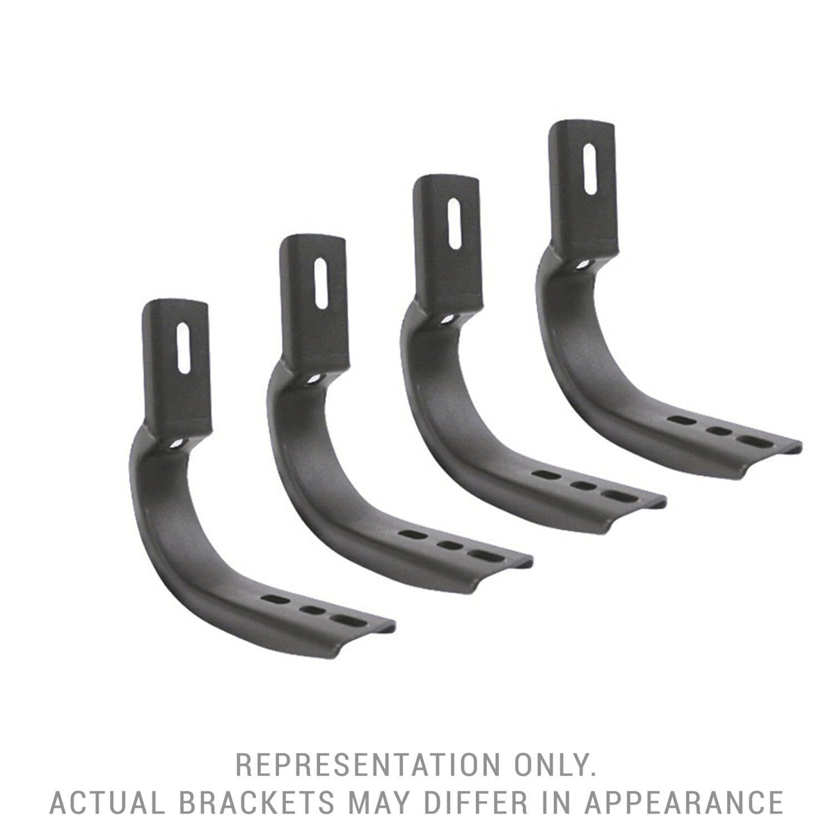 GO RHINO 6803685 RealTruck OE Xtreme Brackets | Mild Steel, Textured Black | 6803685 | Fits 2019-2026 Ford Ranger Crew Cab Pickup