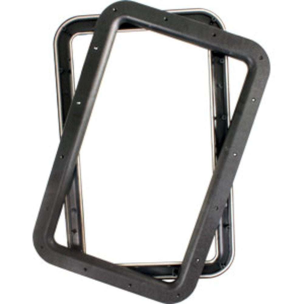 JR PRODUCTS 11021 JR Products 11021 Black RV Deluxe Entry Door Window Frame