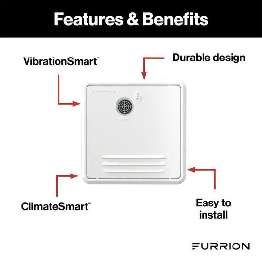FURRION LLC FWH41EA-BL-AM Furrion 18.1" x 16.1" Black Retrofit Door for Tankless RV Water Heating System FWH41EA-BL-AM