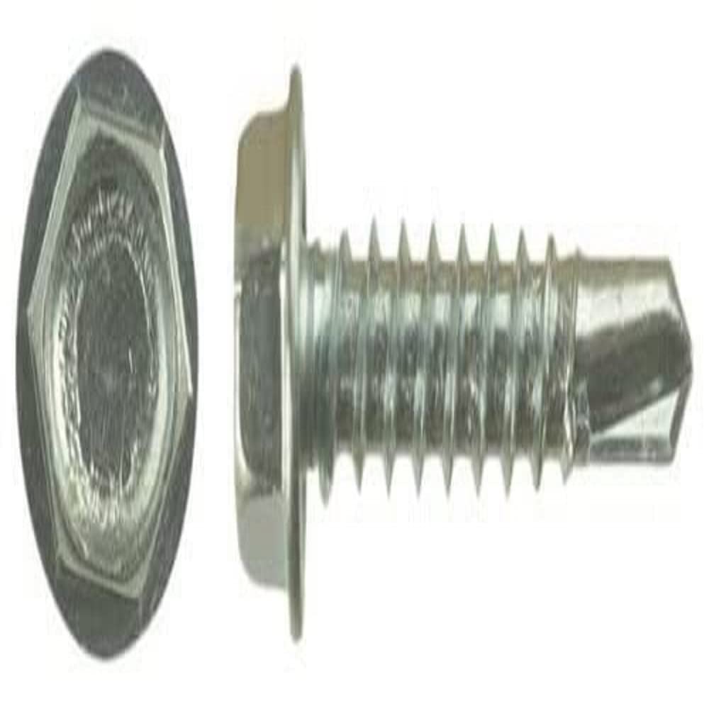 AP PRODUCTS 012-DP100 8 X 1-1/2 AP Products 012-DP100 8 X 1-1/2 Zinc Plate Self Tapping Unslotted Hex Washer Head - Pack of 100