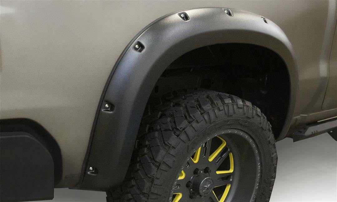 LUND RX130TB Lund 19-22 GM Silverado RX-Rive Textured Elite Series Fender Flares w/Black Bolts - Black 2pc Rear