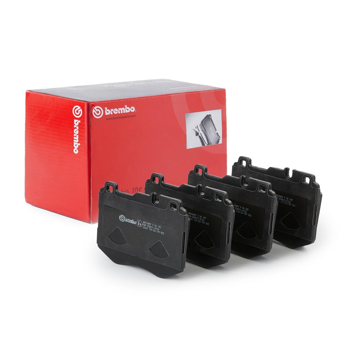 BREMBO P50145 Brembo P50145 Low-Met Front Disc Brake Pad Set MERCEDES-BENZ OE# A0004208100