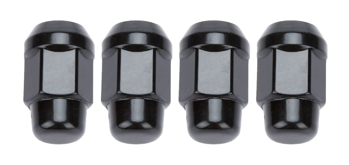 GORILLA 41187BCB Acorn Bulge 3/4" Hex 1/2"-20 Black Pack of 4 Lug Nuts (41187BCB)