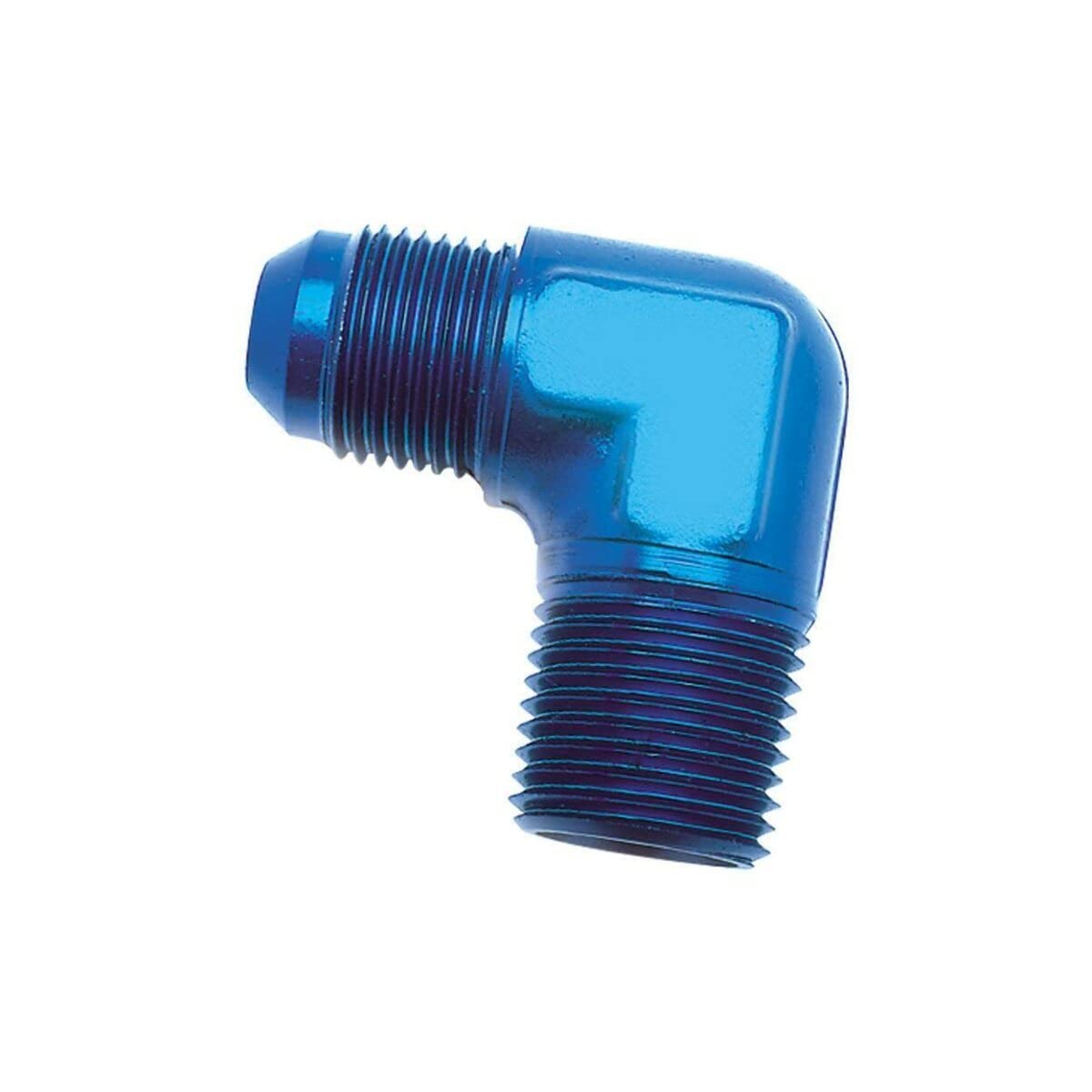 SPEEDFX 560821 Adapter Fitting, 8AN 90 DEG Flare to Flare BLU ELB
