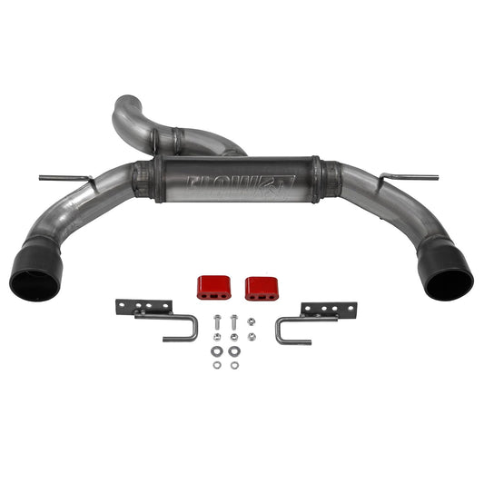FLOWMASTER 718123 Flowmaster 718123 FlowFX Axle-Back Exhaust Kit 3 Inch 409 Stainless Steel Dual 4 Inch Black Ceramic Coat 304 Stainless Steel Tips Compatible with 2021-2024 Ford Bronco 2.3L 2.7L 2 & 4WD 2 & 4 Door