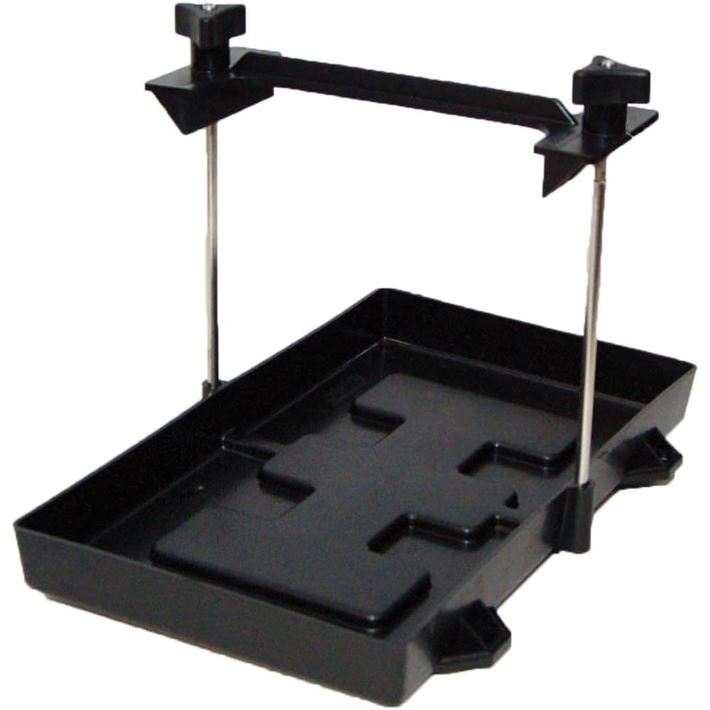 CAMCO 55394 Camco Camper/RV Standard Battery Hold-Down Tray | Holds 24/24M Automotive Batteries | Fits Batteries Up to 11 1/8" L x 6 ¾" W x 8" H (55394)