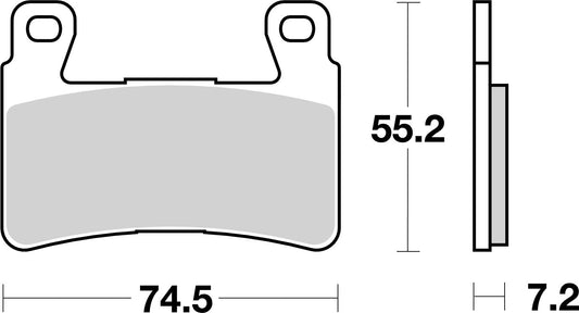 BREMBO 07HO45SA Brembo 07HO45SA DISC BRAKE PAD SET
