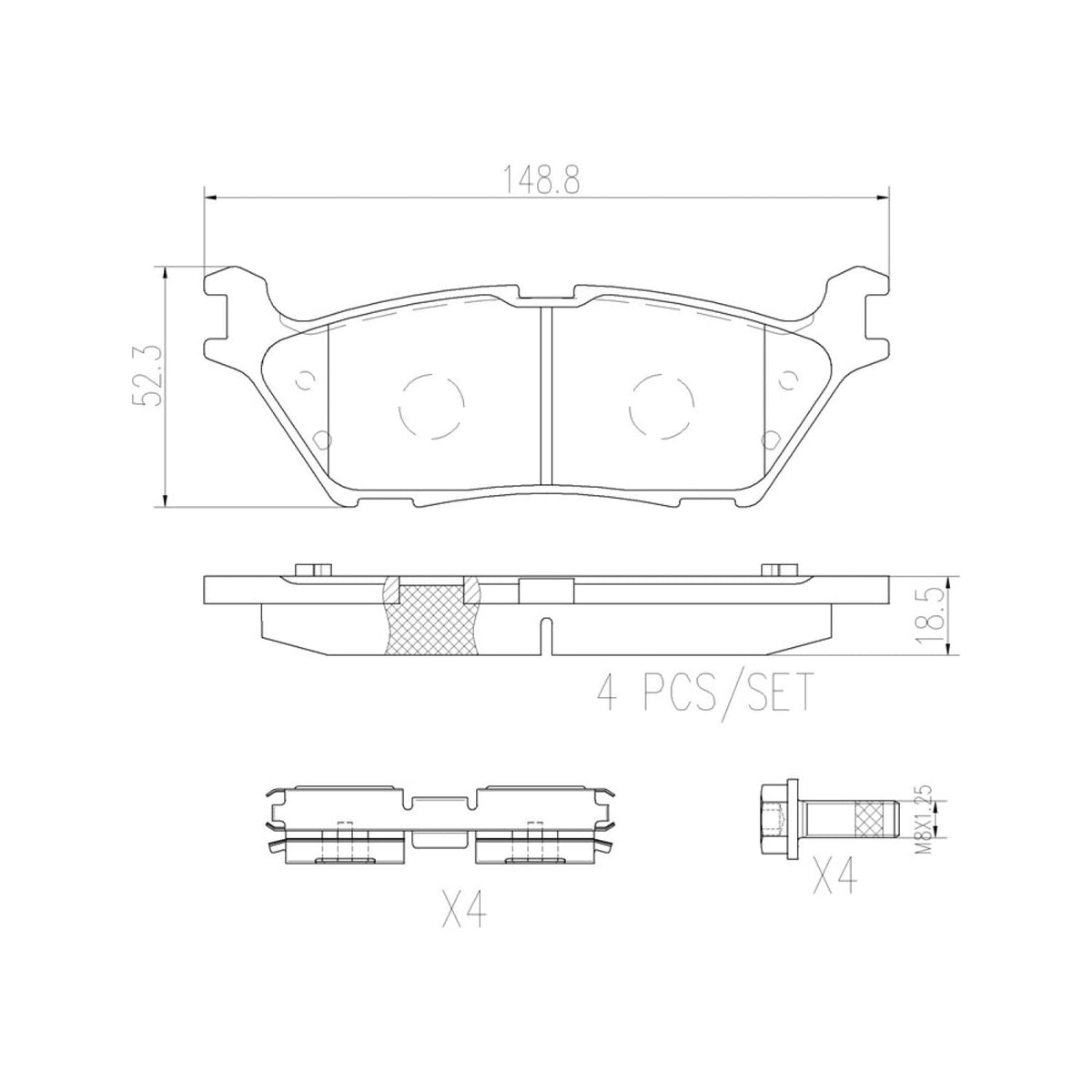 BREMBO P24200 Brembo P24200 BRAKE PAD