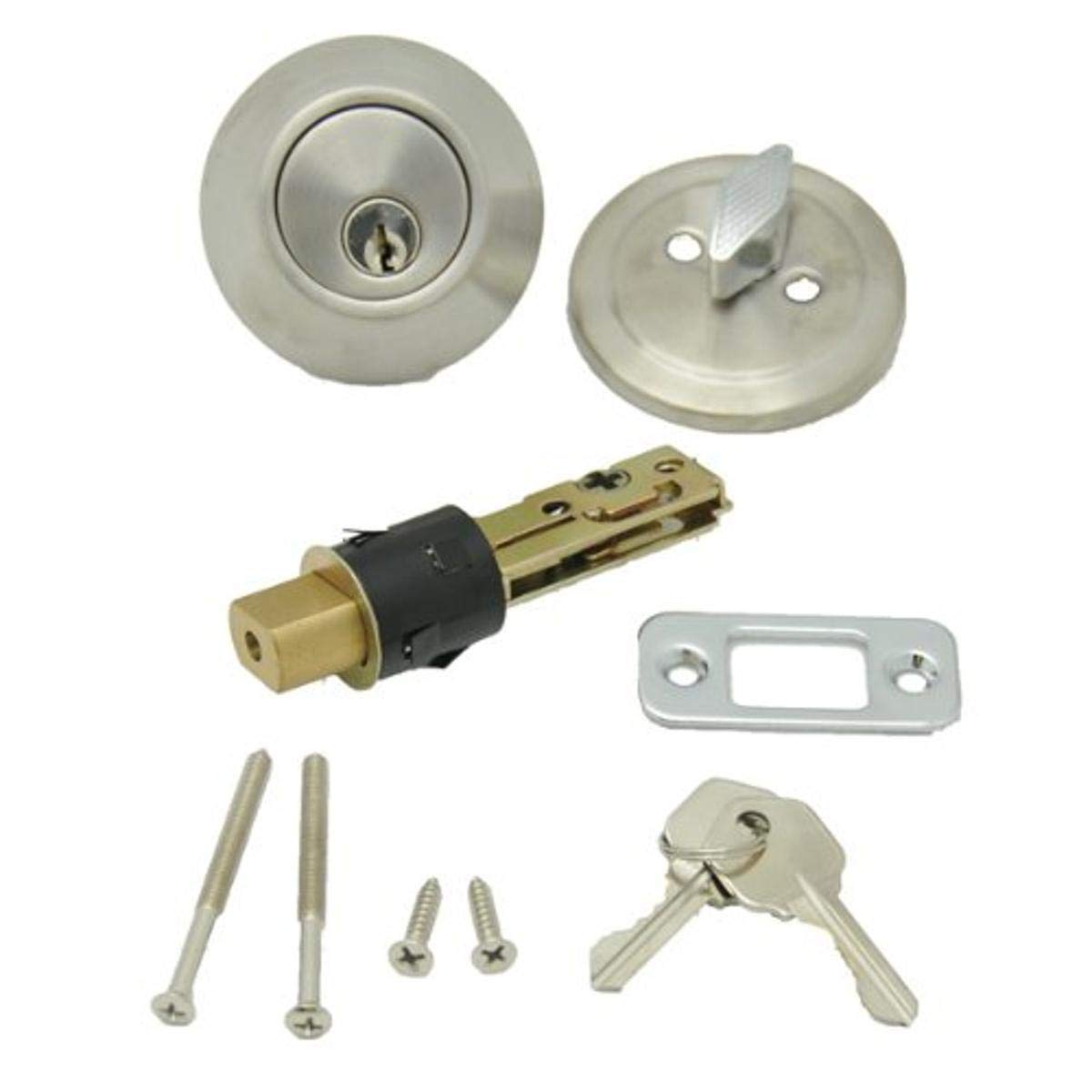 AP PRODUCTS 013-222-SS AP Products 013-222-SS Dead Bolt Lock Set, 1" Throw - Stainless Steel,Silver