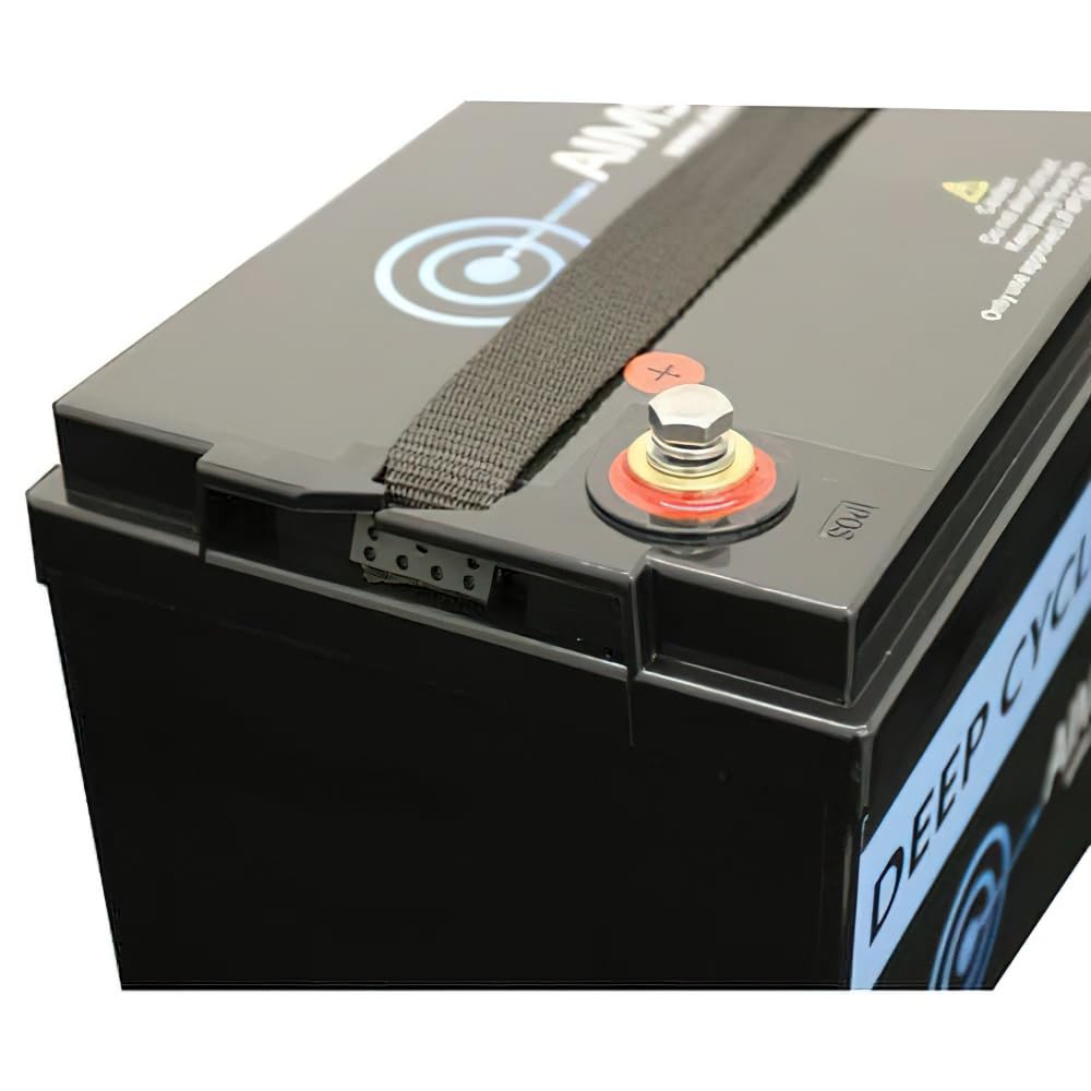 AIMS Power AGM12V100A AGM 12V 100Ah Deep Cycle Battery Heavy Duty