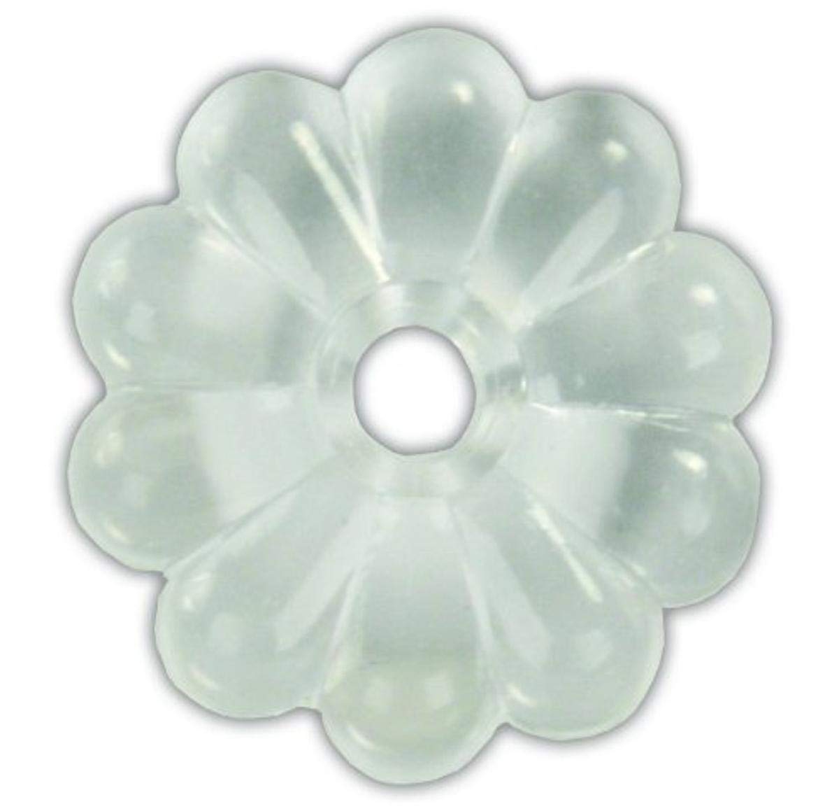 JR PRODUCTS 20465 JR Products 20465 Plastic Rosette, Pack of 14 - Clear