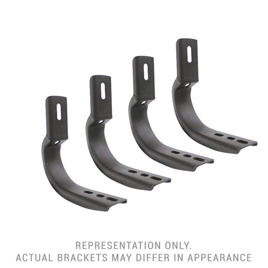 GO RHINO 6803685 RealTruck OE Xtreme Brackets | Mild Steel, Textured Black | 6803685 | Fits 2019-2026 Ford Ranger Crew Cab Pickup