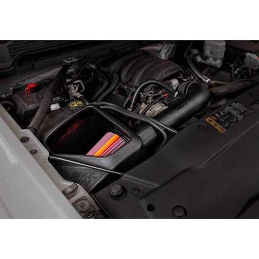 K&N FILTER 50-3082 K&N NextGen Cold Air Intake System: High-Flow Cotton Filter: Compatible with 2014-2020 CADILLAC/CHEVRLOET/GMC Escalade; Silverado 1500; Suburban; Tahoe; Sierra 1500; Yukon; Yukon XL; 50-3082
