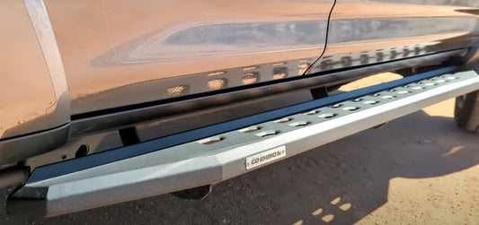 GO RHINO 69642568SPC Go Rhino RB30 Slim Running Boards & Brackets – Galvanized Steel, Textured Black – 69642568SPC – Fits 2014-2023 Toyota 4Runner (Excludes Limited, Nightshade Edition & TRD Sport)