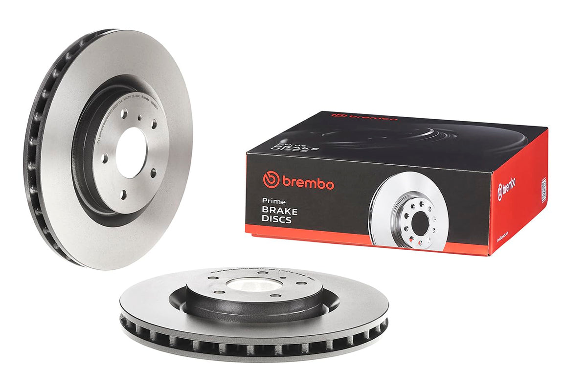 Brembo 09.8485.11 UV Coated Pillar Vented Front Brake Rotor