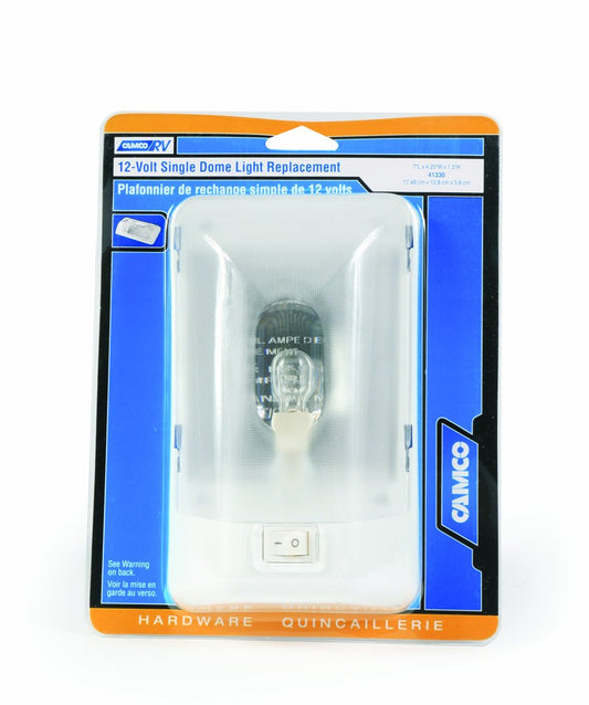 CAMCO 41330 Camco 41330 Replacement Single Dome Light