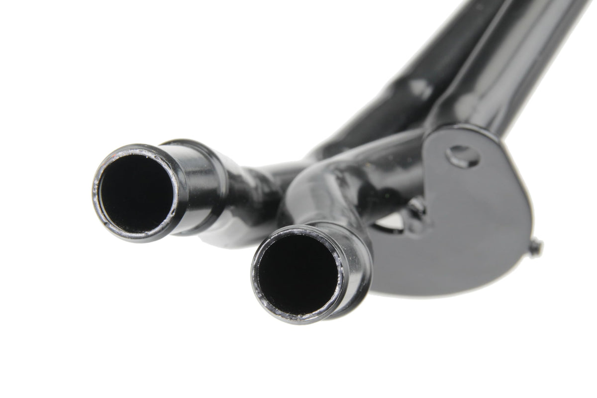 URO Parts 1K0121070BD-PRM Coolant Pipe, Upgraded Metal construction vs