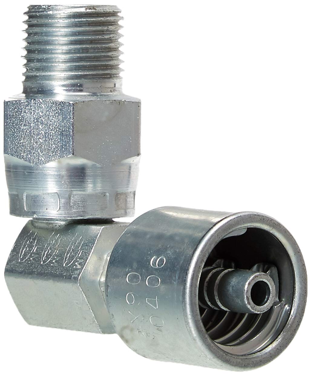 Gates G25106-0406 Male Pipe Swivel 90 Block (Nptf Without 30 Cone
