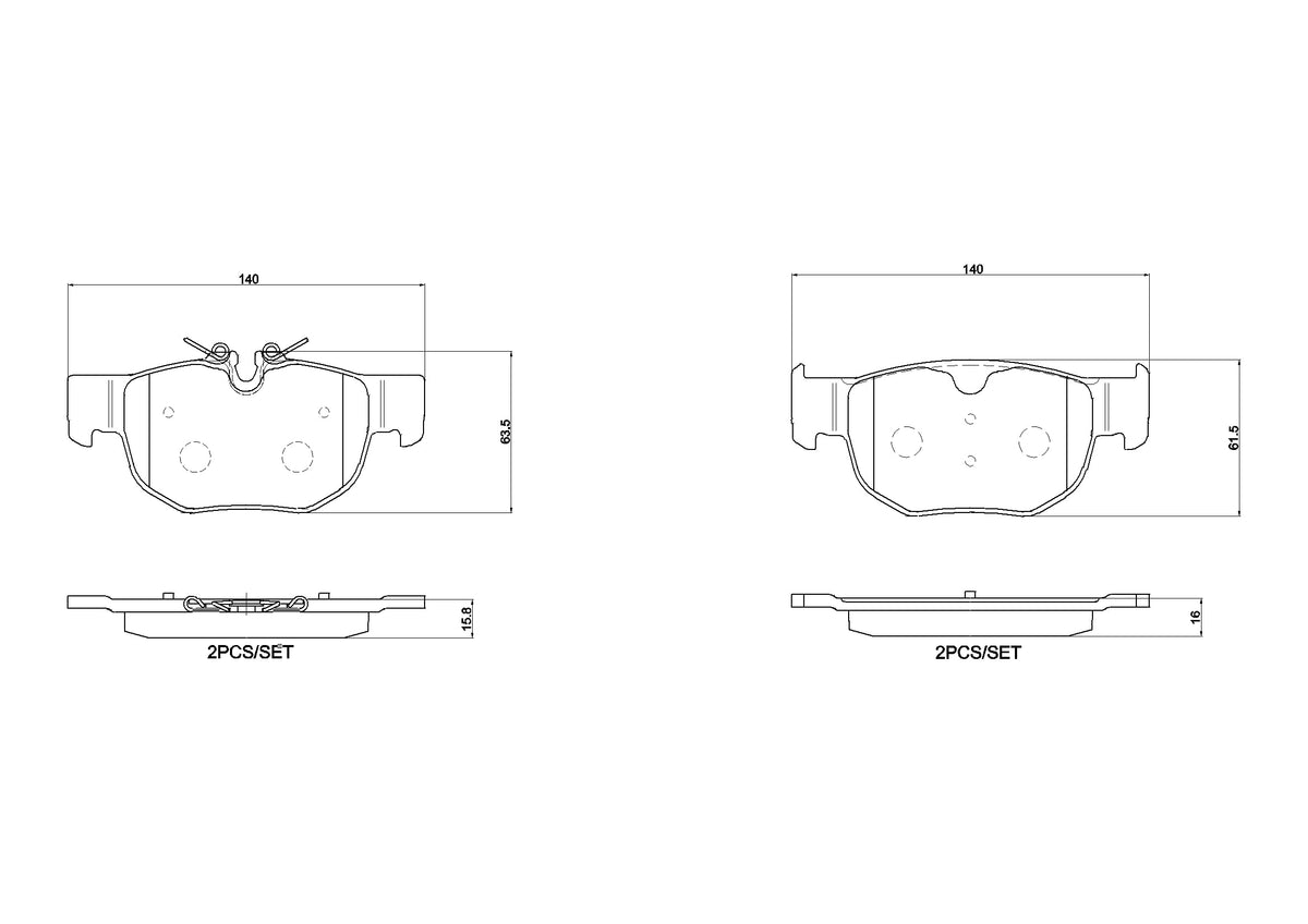 BREMBO P36039 Brembo P36039 BRAKE PAD
